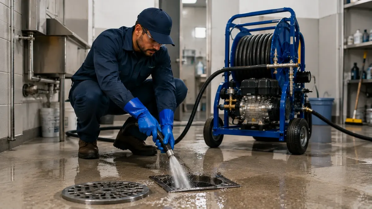 Floor Drain Hydro Jet Cleaning in Lakeshore