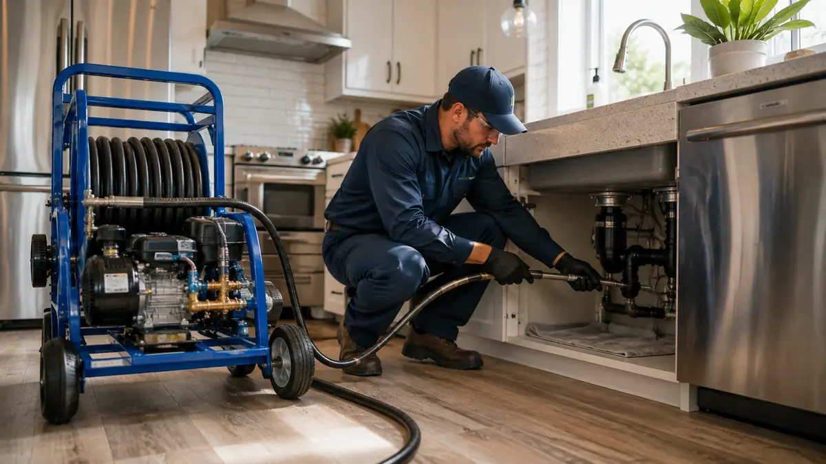 Kitchen Drain Hydro Jetting in Lakeshore