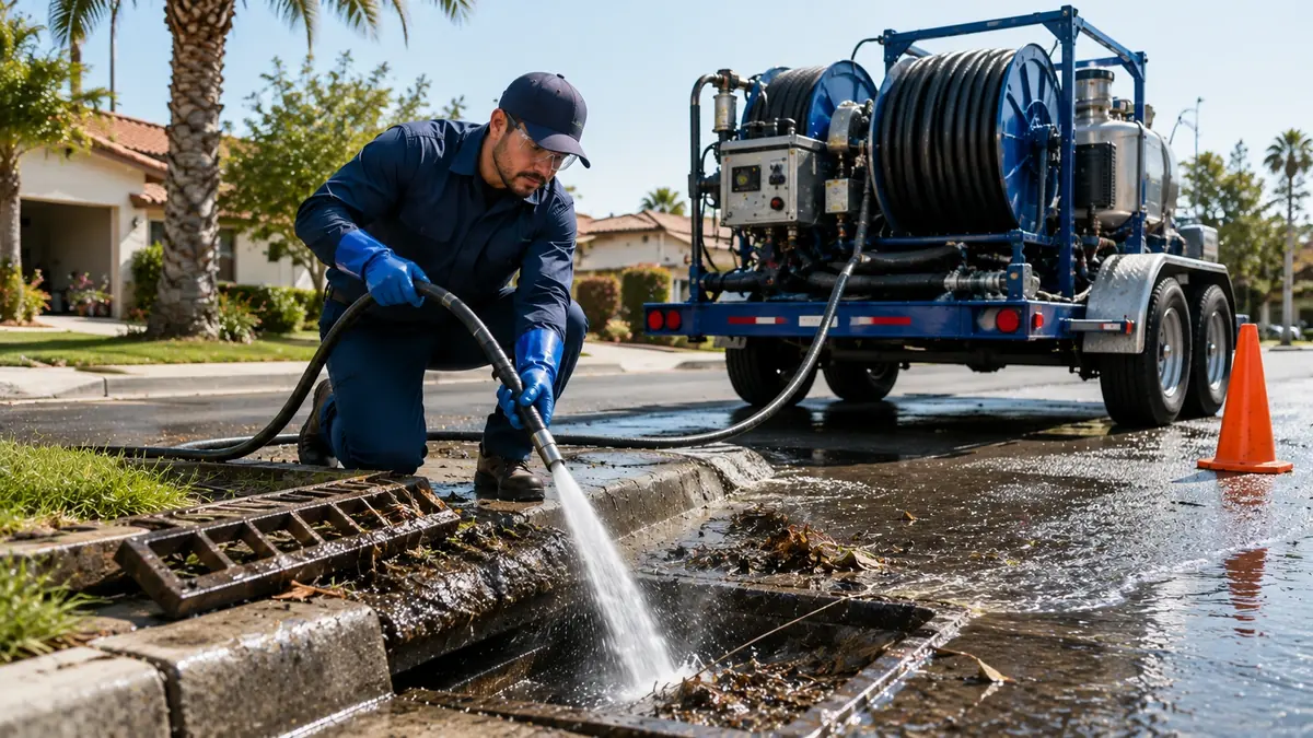 Storm Drain Hydro Jet Cleaning in Lakeshore